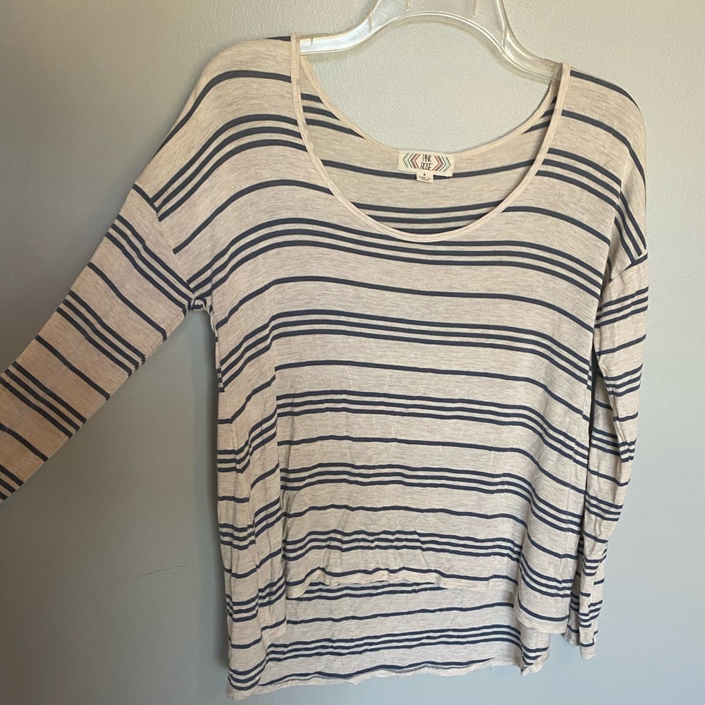 Long sleeve stripe shirt